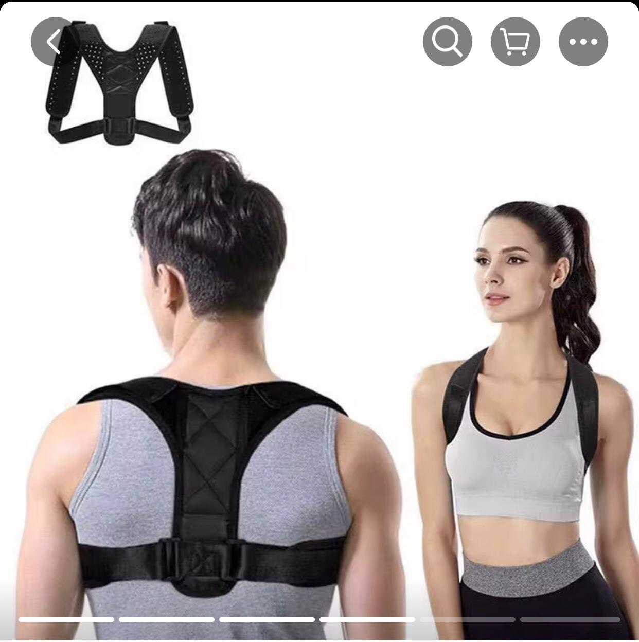 Correcteur de posture réglable – Soulage les douleurs et soutient le dos
